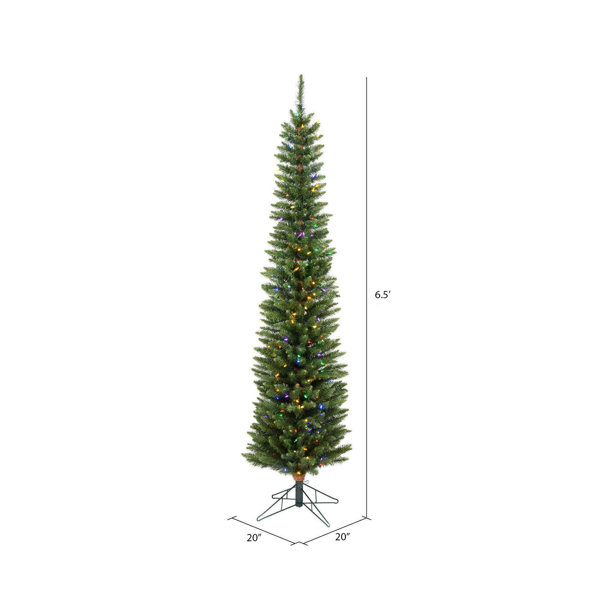 78'' Lighted Artificial Pine Christmas Tree