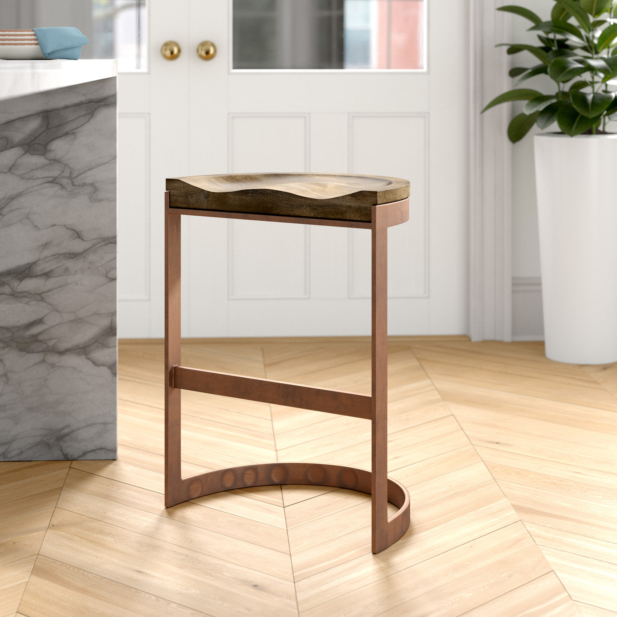 Birch Lane Eleanor Solid Wood Bar & Counter Stool & Reviews Wayfair
