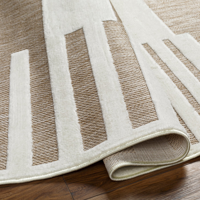 Ebern Designs Arverne Khaki Indoor/Outdoor Rug & Reviews | Wayfair