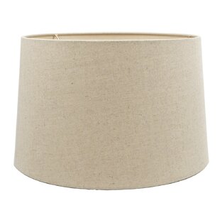 Lampshade Jet Black Textured 100% Linen Brushed Copper Drum Light Shade 
