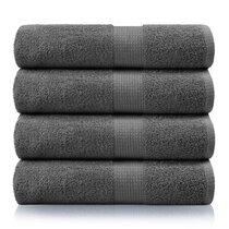 12X Luxury White 100% Egyptian Embed Cotton Super Soft Bath Towels 600 GSM 