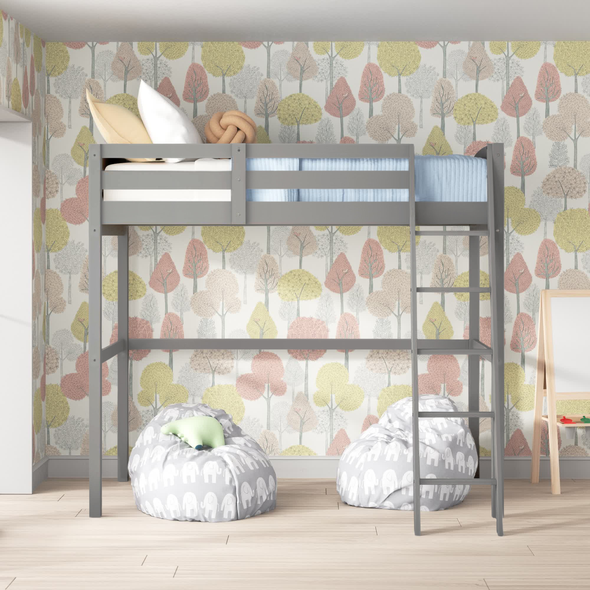 Mack & Milo™ Mallika Solid Wood Loft Bed & Reviews Wayfair