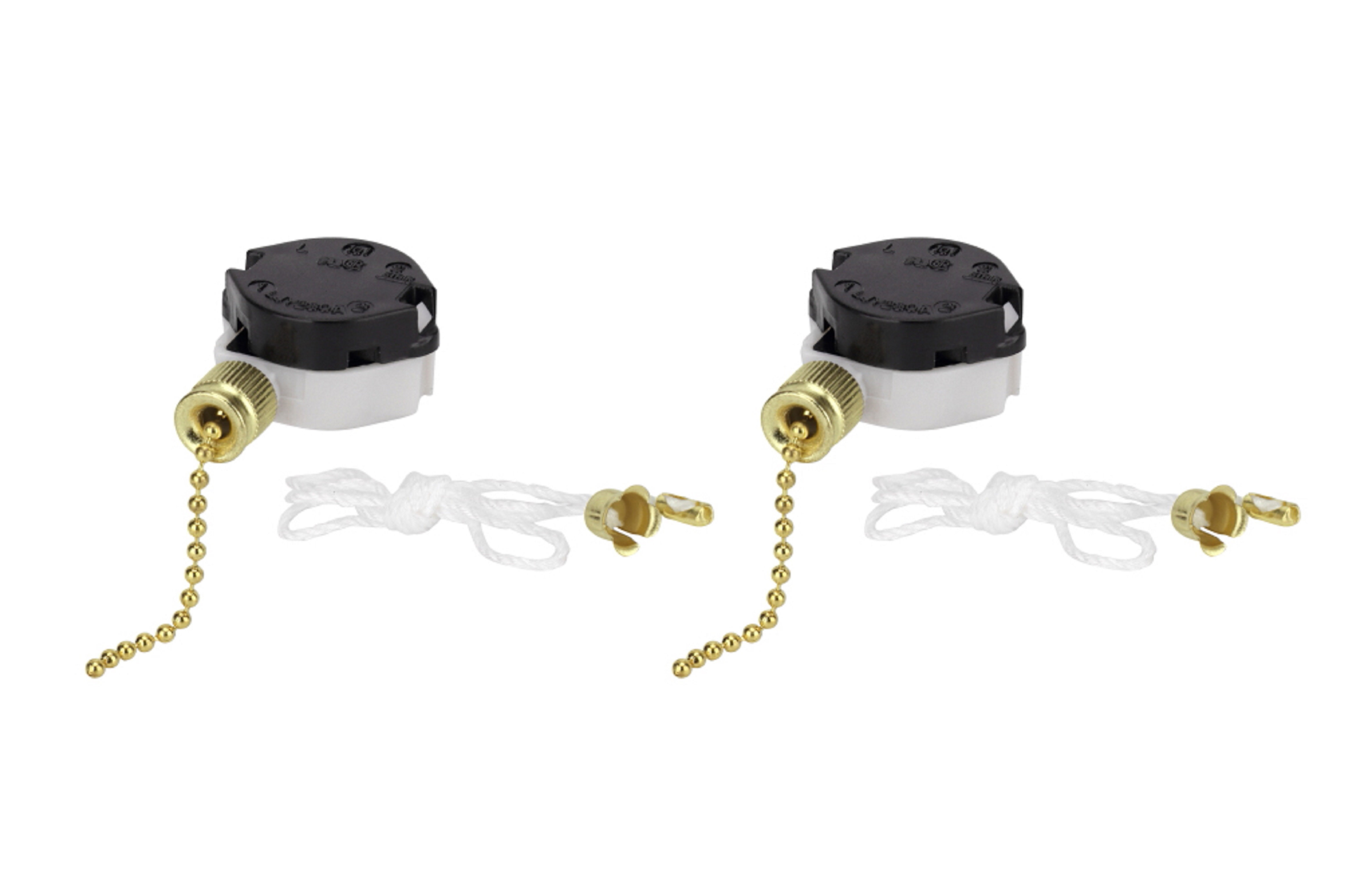 Aspen Creative Corporation Speed Ceiling Fan Light Switch with Pull