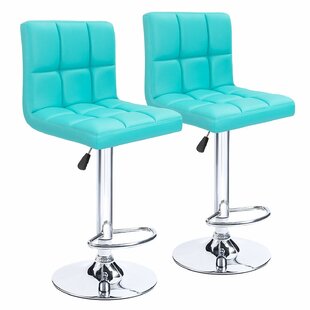 turquoise leather bar stools