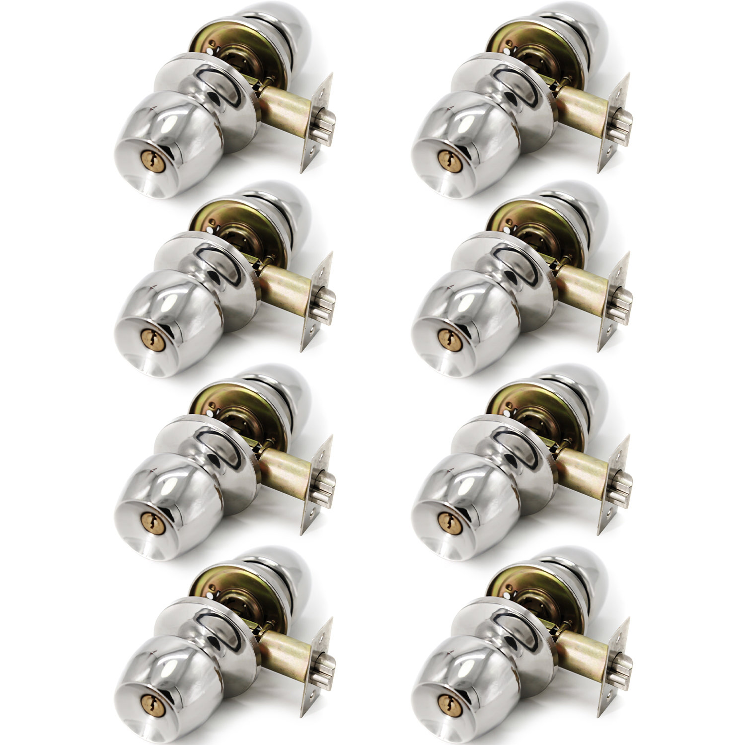 Villar Home Designs Keyed Door Knob Multipack | Wayfair