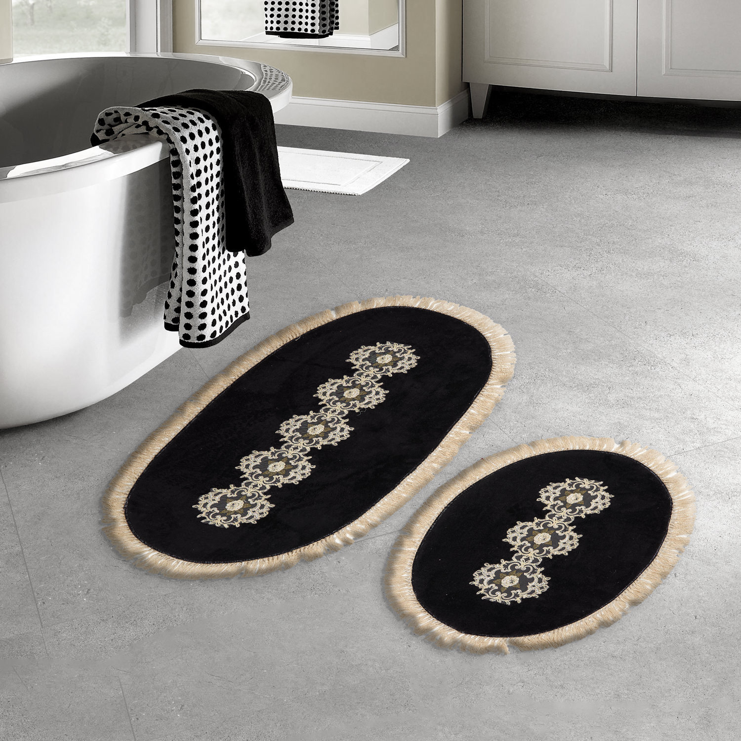 East Urban Home Boggess 2 Piece Bath Mat Set | Wayfair