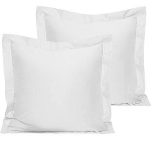 White Pillow Case Sham Slip Soft Cotton Frilled Edge Embroidered Polka Dots 