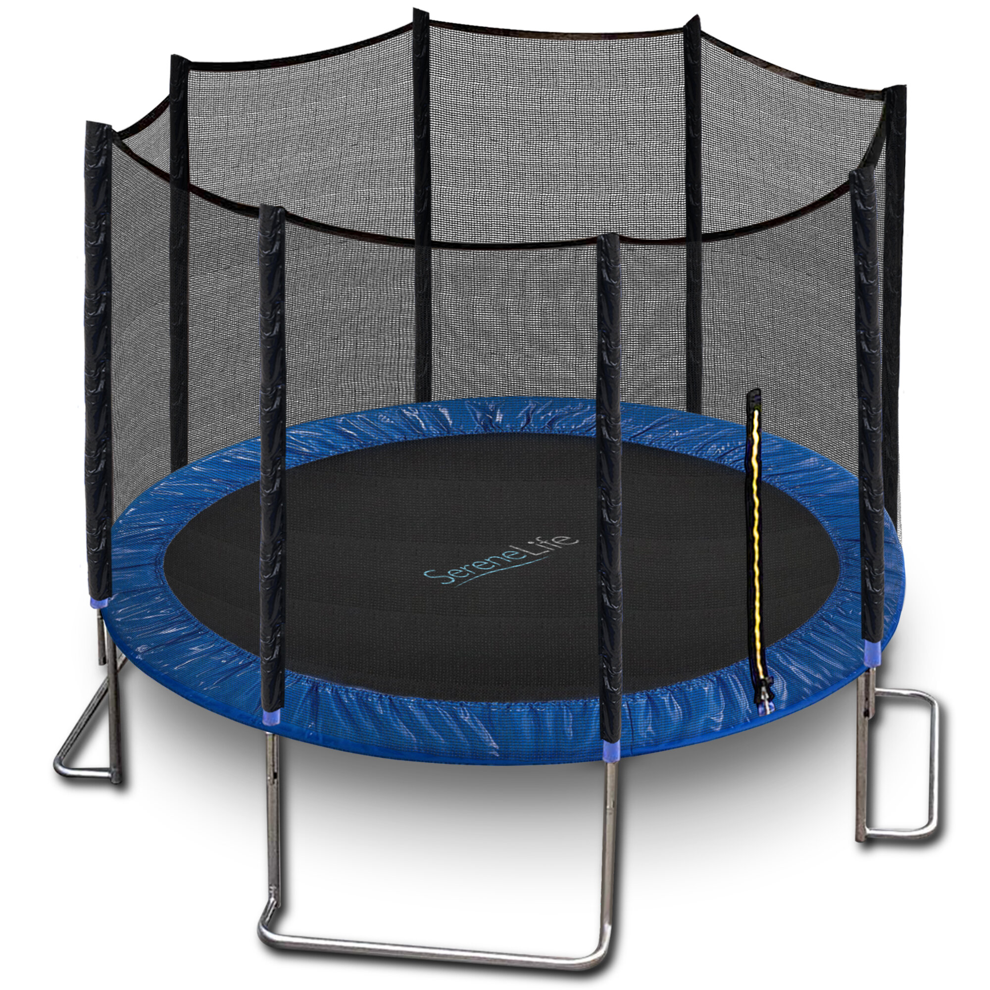 Advarsel Envision munching SereneLife Outdoor Trampoline With Enclosure 12Ft - Full Size Backyard  Trampoline With Safety Net - Enclosed Trampoline For Kids, Teen, Adult - 12  Feet Indoor Outdoor Trampolines | Wayfair