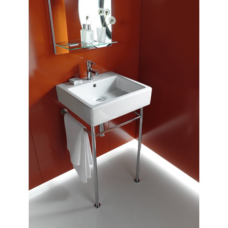 Laboratorium Vermoorden afdrijven Duravit Vero 18.5'' White Ceramic Rectangular Wall Mount Bathroom Sink with  Overflow | Wayfair