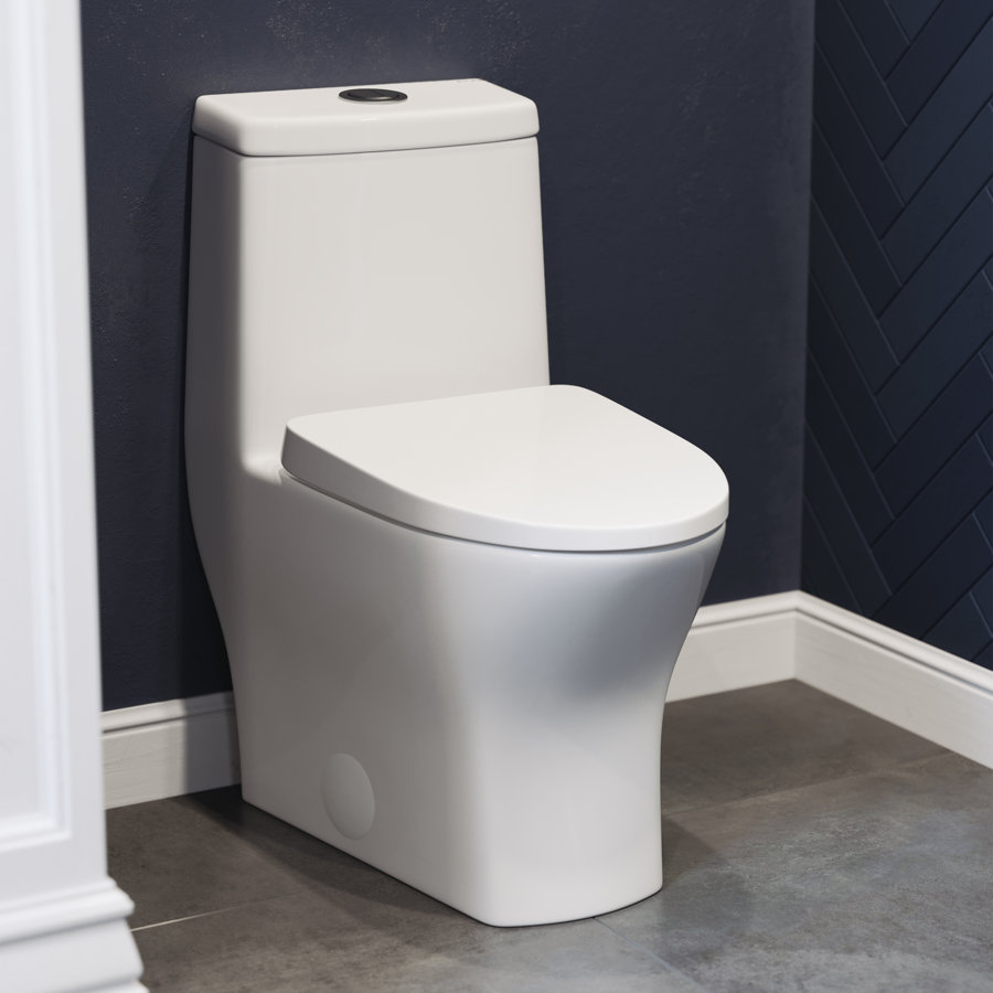 Sublime II Dual-Flush Round One-Piece Toilet (Seat Included)