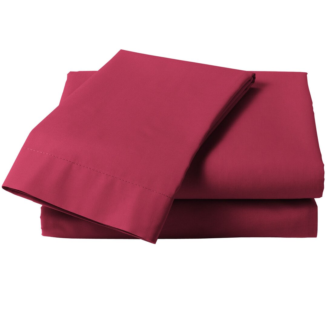 Symple Stuff Bed Valance red,brown
