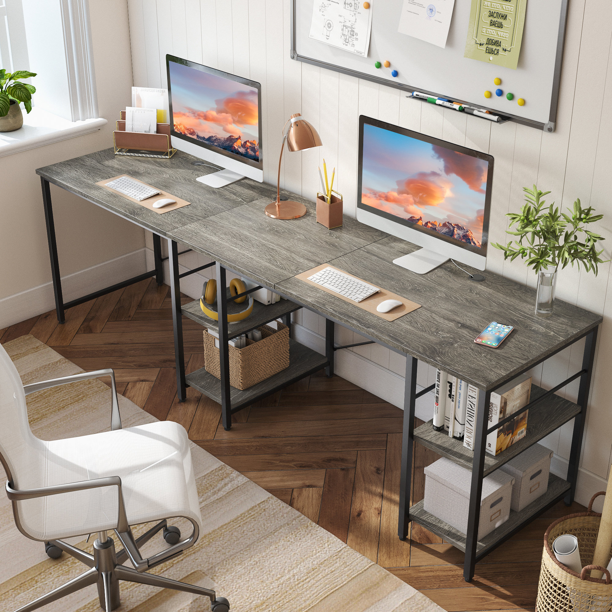 17 Stories Fortson LShape Desk & Reviews Wayfair