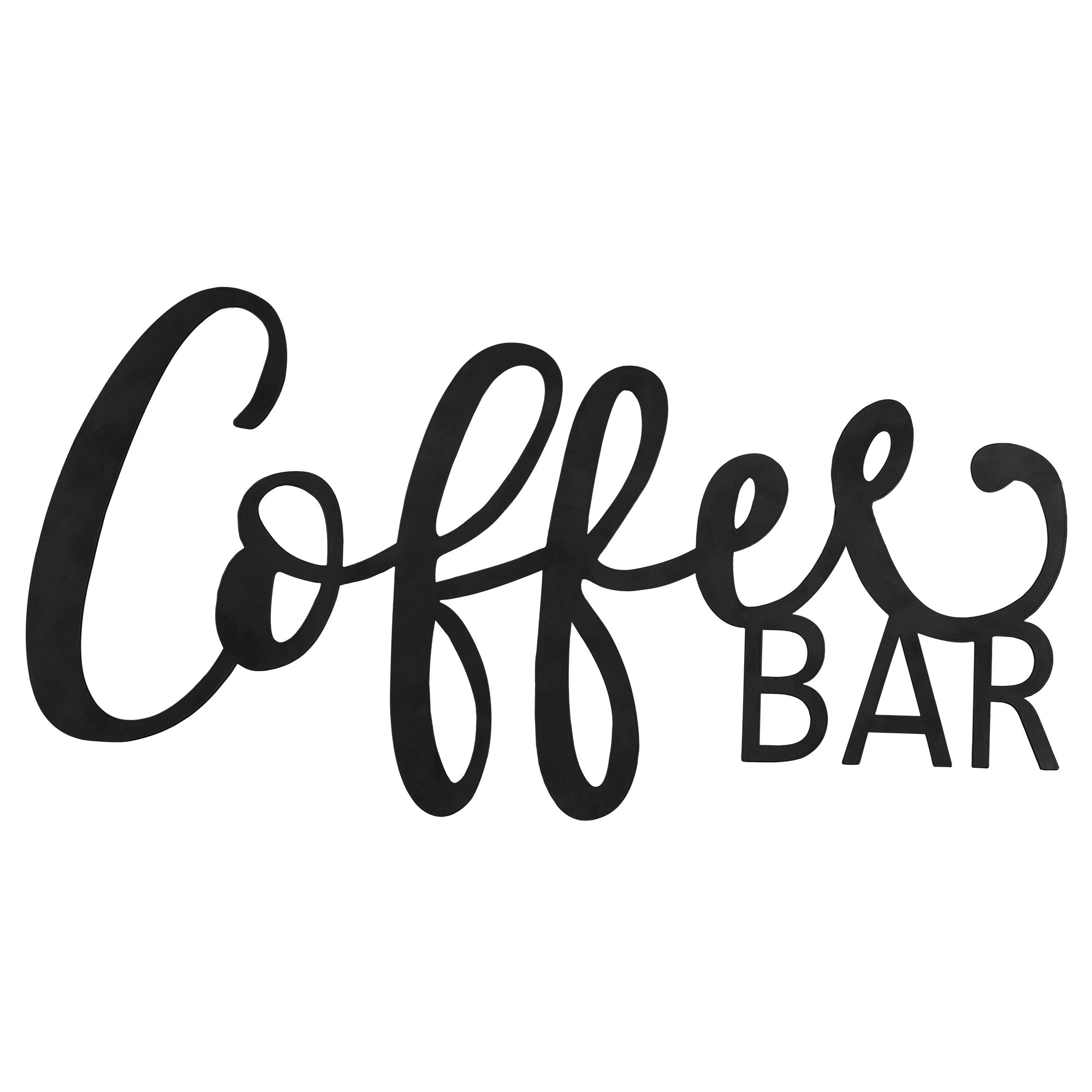 Gracie Oaks Coffee Bar Script Wall Décor & Reviews | Wayfair