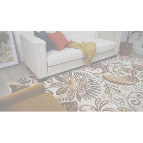 Charlton Home® Kasturi Machine Woven / Power Loomed Performance Ivory ...