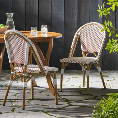 rattan square garden table