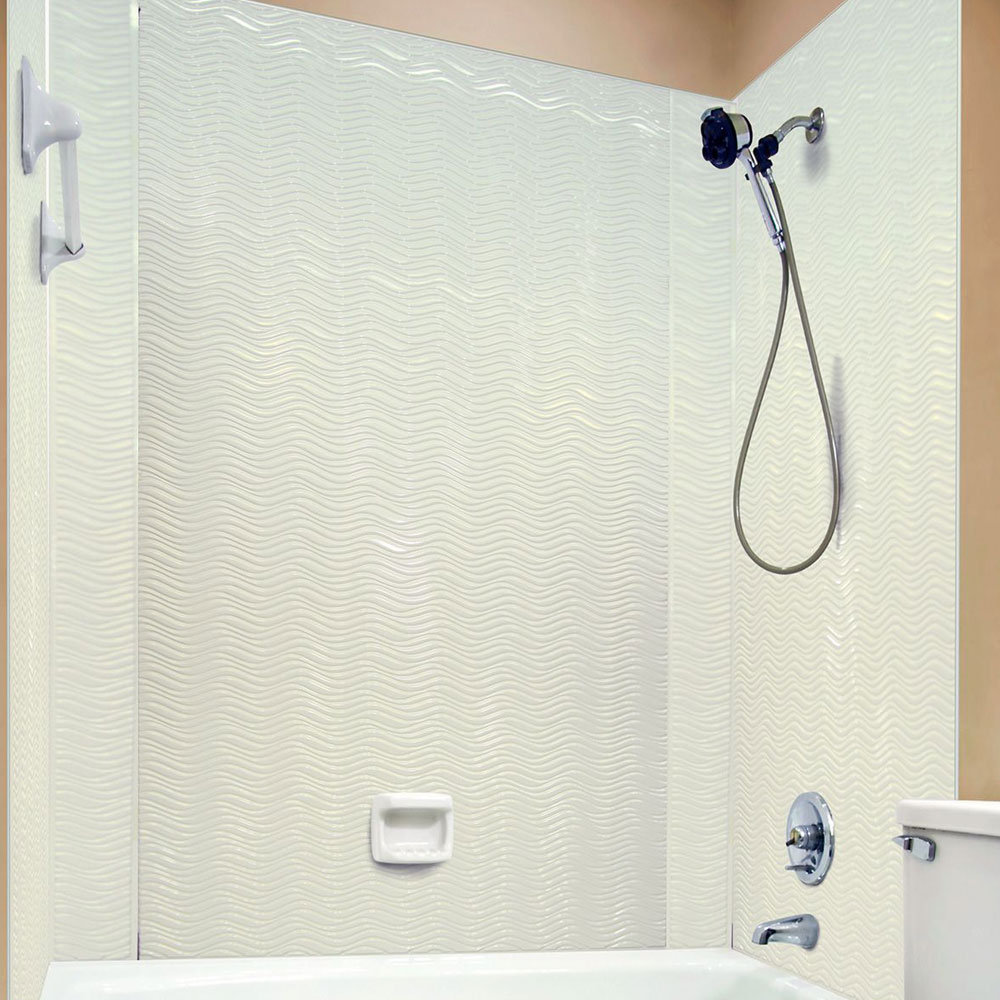 FromPlainToBeautifulInHours Wavation Mirroflex Tub and Shower Wall