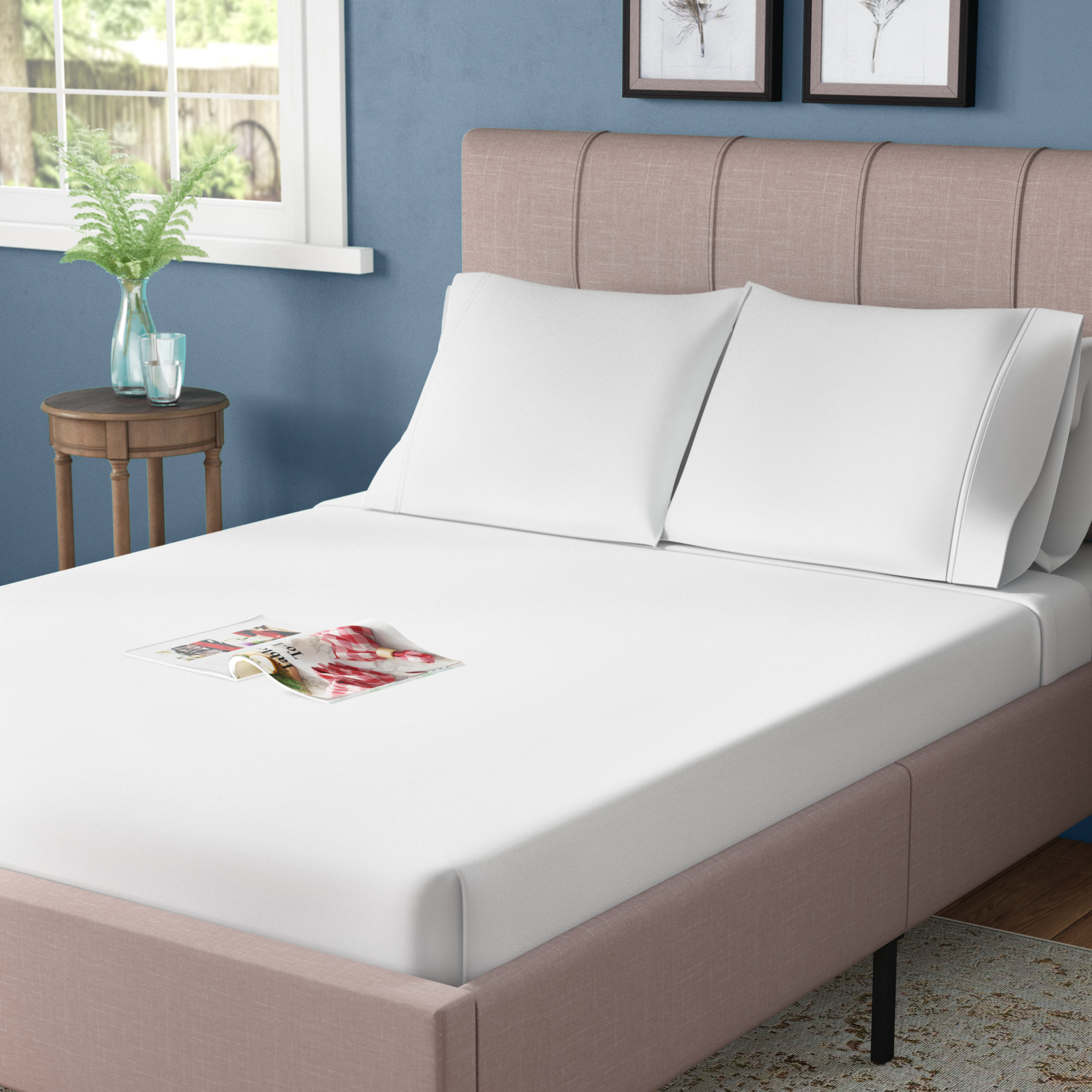 Charlton Home® Harristown Egyptian Cotton Percale Sheet Set & Reviews