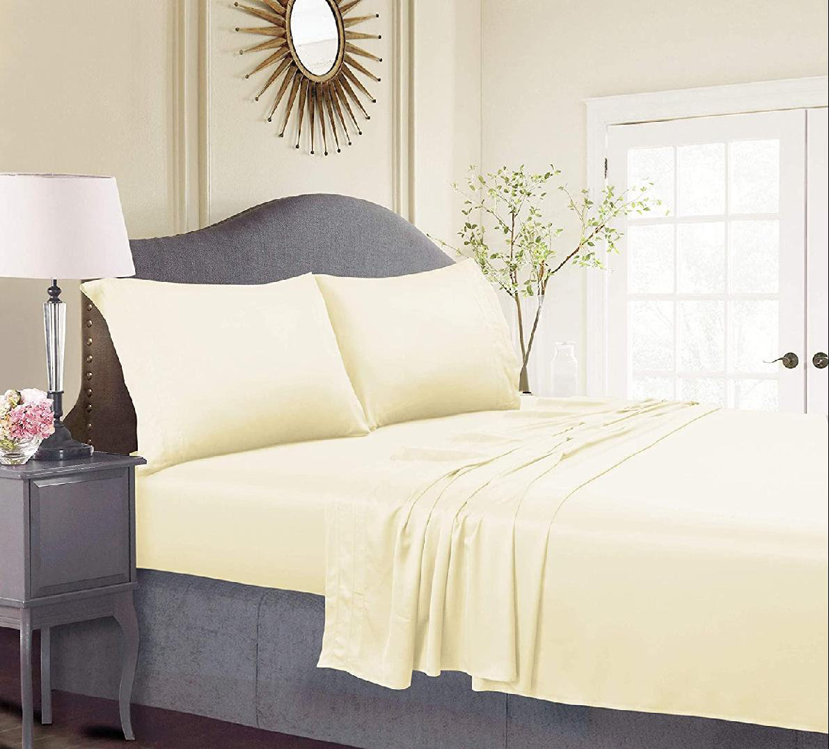 100% Cotton Sateen Sheet Set 
