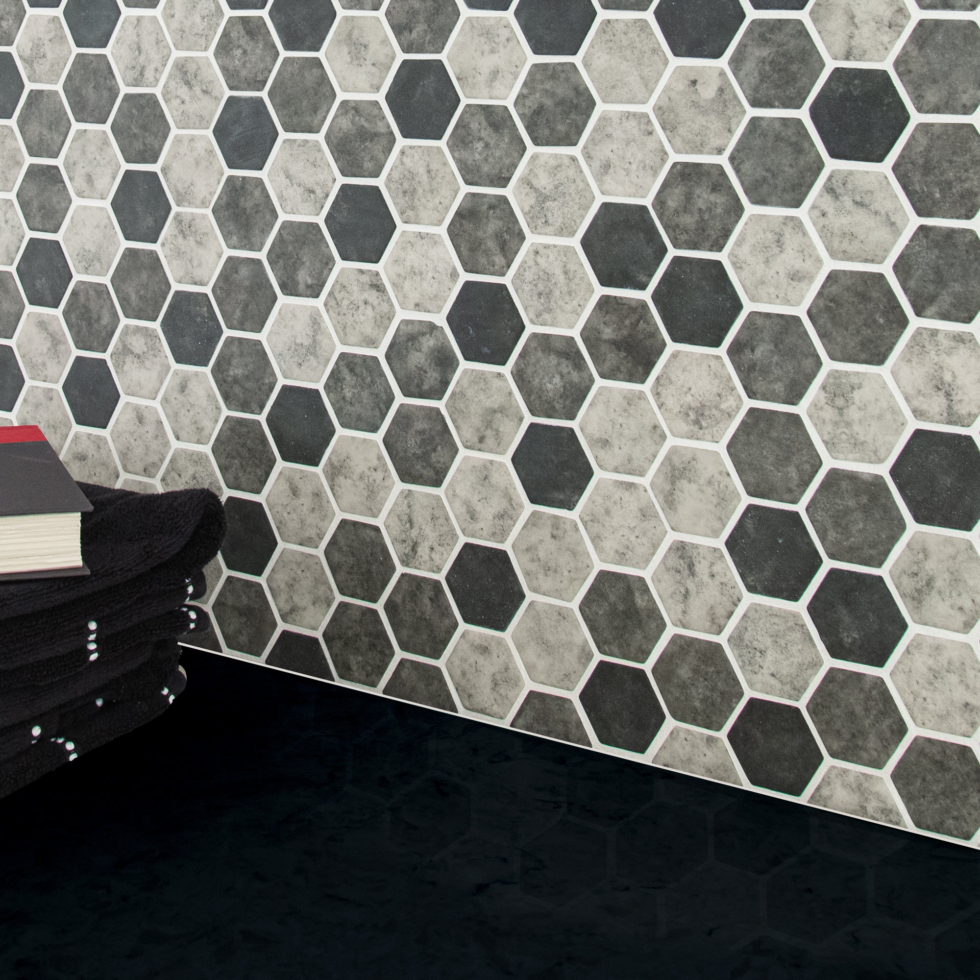 MSI Urban Tapestry Hexagon 2" x 2" Glass Mosaic Tile Wayfair