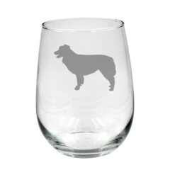 Cavalier King Charles Spaniel Dog Stemmed Stemless Wine Glass 