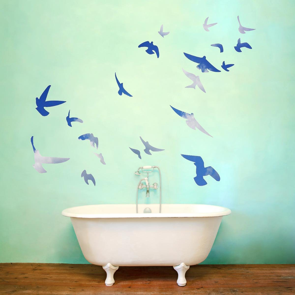 Winston Porter Clent Flock of Birds Flying Wall Decal Wayfair