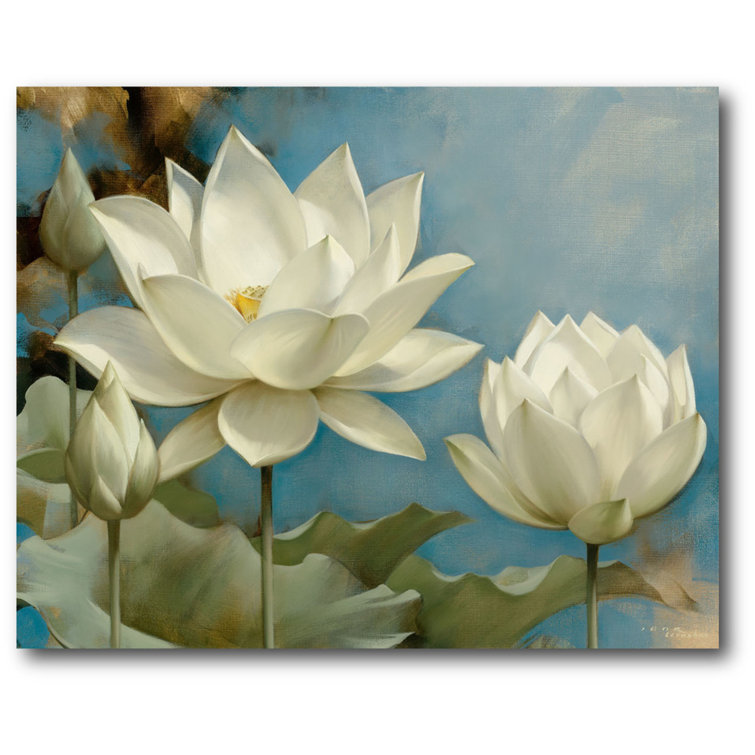East Urban Home Lotus I Wrapped Canvas Graphic Art Reviews Wayfair