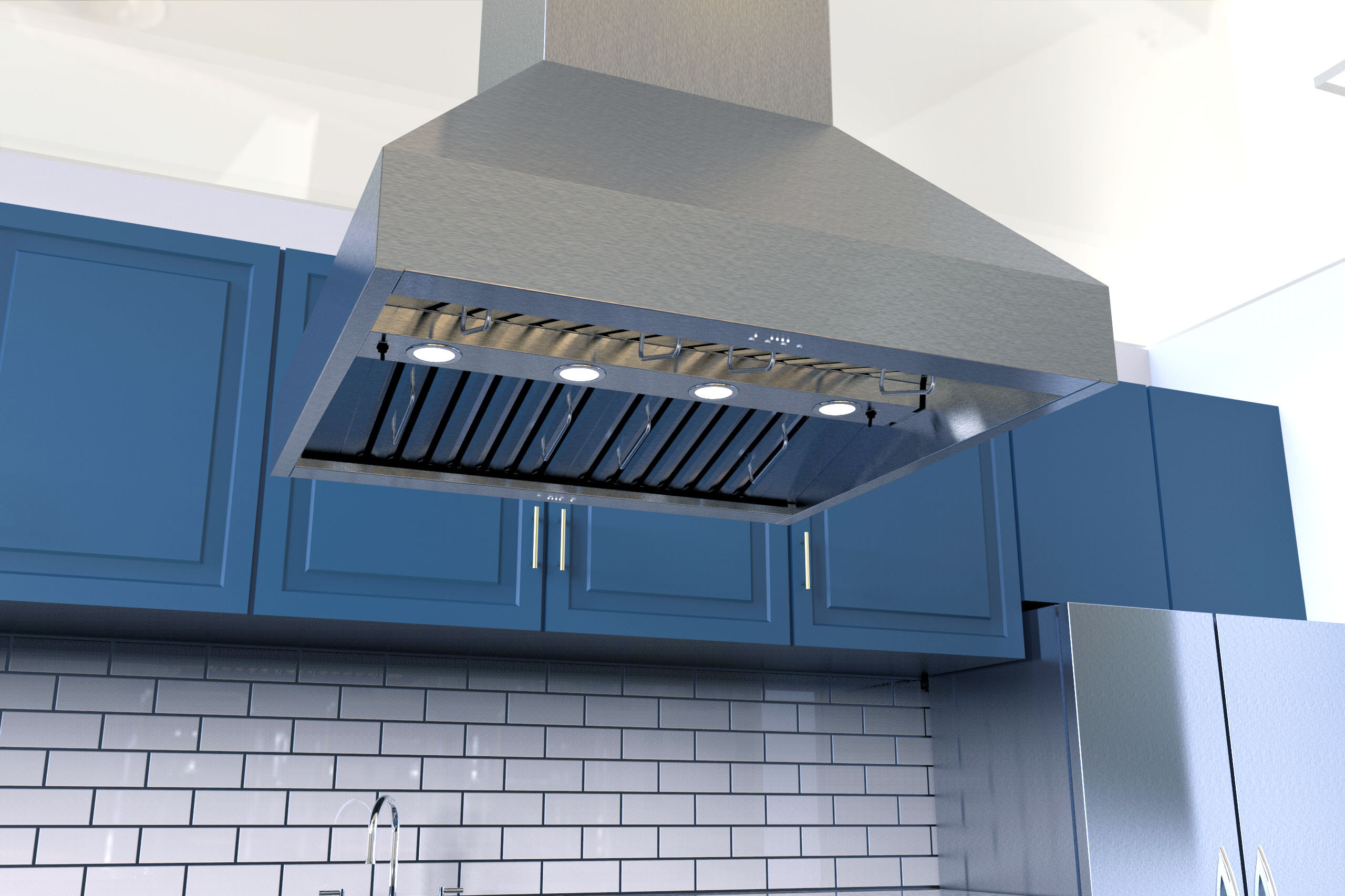 Proline Range Hoods 36 Inches 1200 Cubic Feet Per Minute CFM Ducted