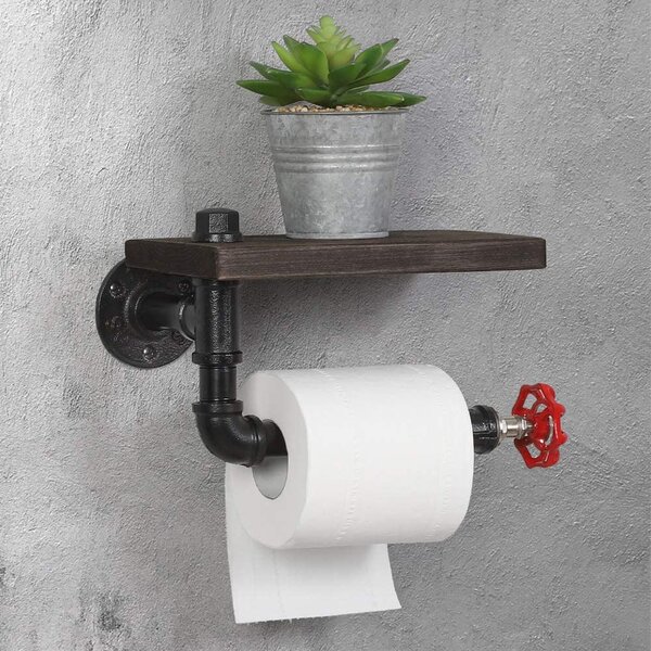 2 Tissue Paper Magazine Holder Rack Home Office Toilet Bathroom Wallmount Chrome 
