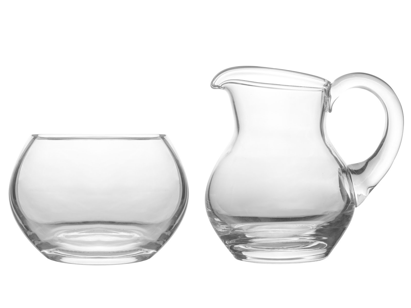 Rosdorf Park Glass Sugar And Creamer Set Coffee Serving Set Cream Pitcher And Sugar Bowl