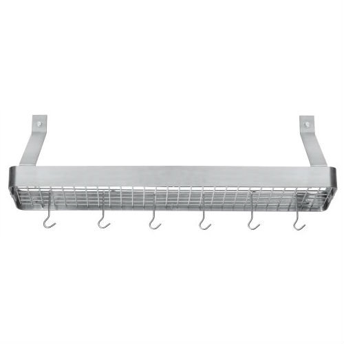 Prep & Savour Stainless Steel Wall Mounted Pot Rack Wayfair