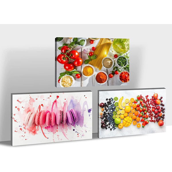 Latitude Run® Kitchen Canvas Wall Art, Dining Room Canvas Wall A Kitchen  Artwork 19 On Canvas Pieces Photograph Wayfair