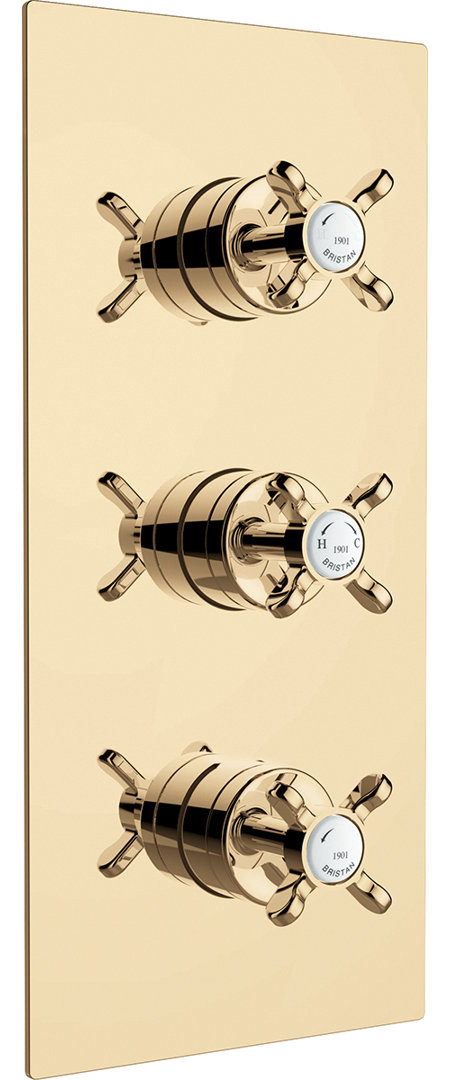 Bristan Dreigriff-Duscharmatur Unterputz 1901