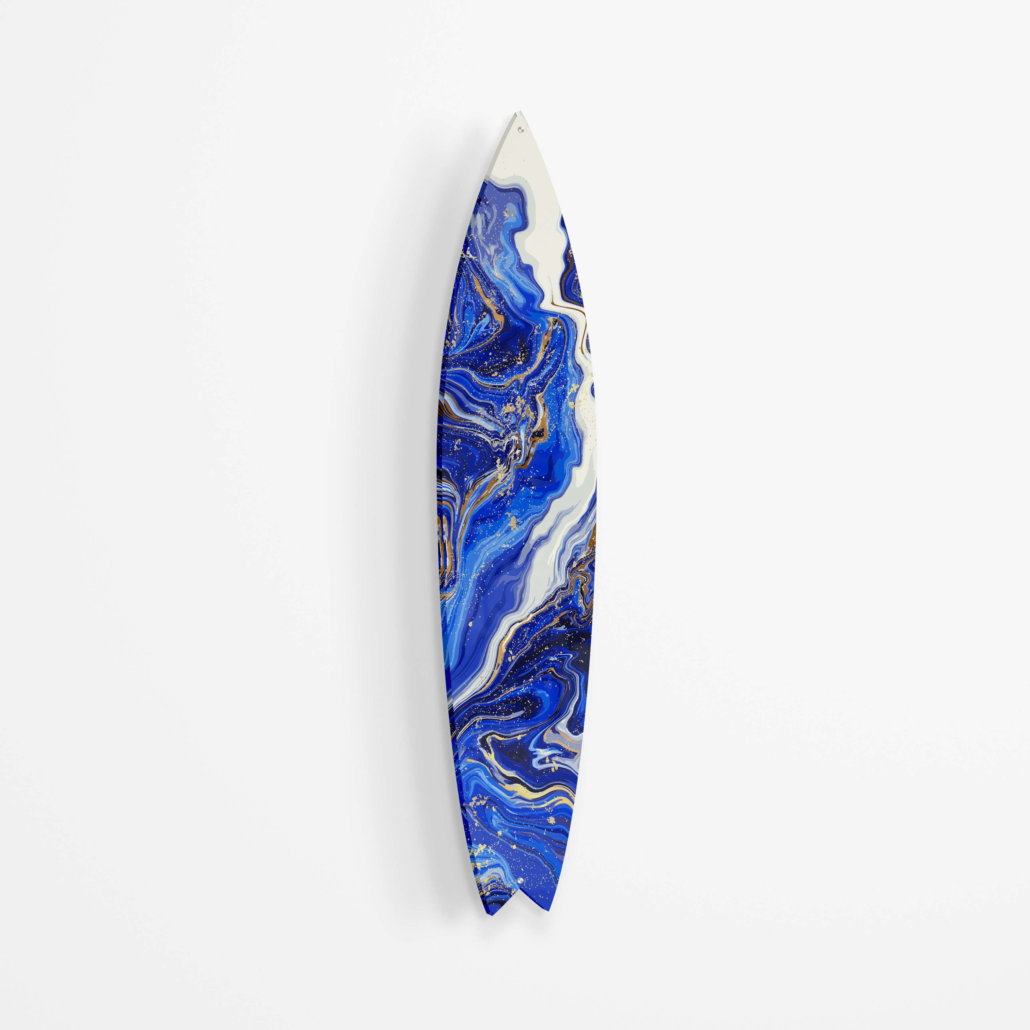 UniQstiQ Abstract Blue Glitter Surfboard Unframed Bold Art Wayfair