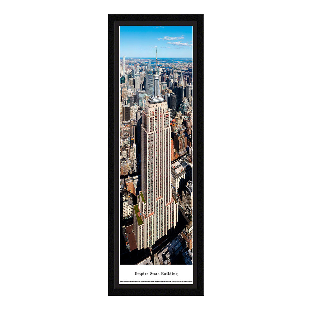 Latitude Run® Empire State Building by James Blakeway Picture Frame