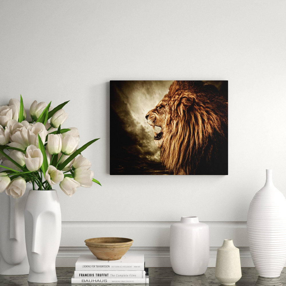 DecorumBY Epic Lion Profile - Unframed Photograph | Wayfair
