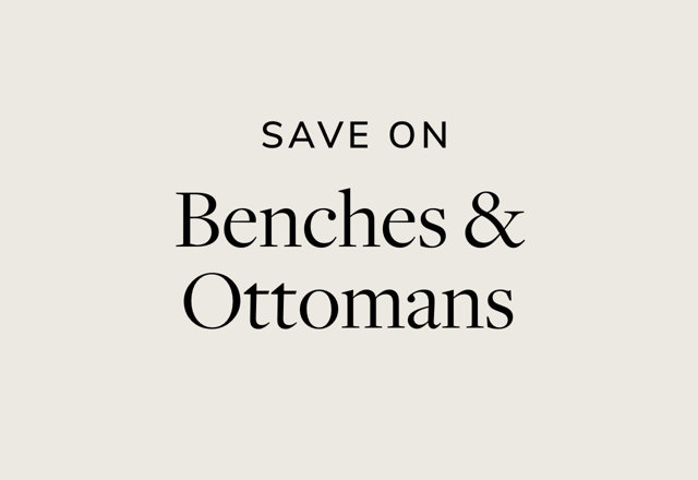 SAVE ON Benches Ottomans 