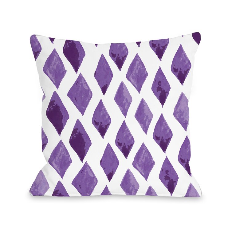 Mercer41 Hawkin Purple Outdoor Throw Pillow | Wayfair