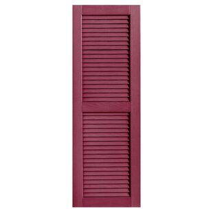 PaiR victorian louvered house window SHUTTERS worn PAINT SURFACE 71" H x 17" W 