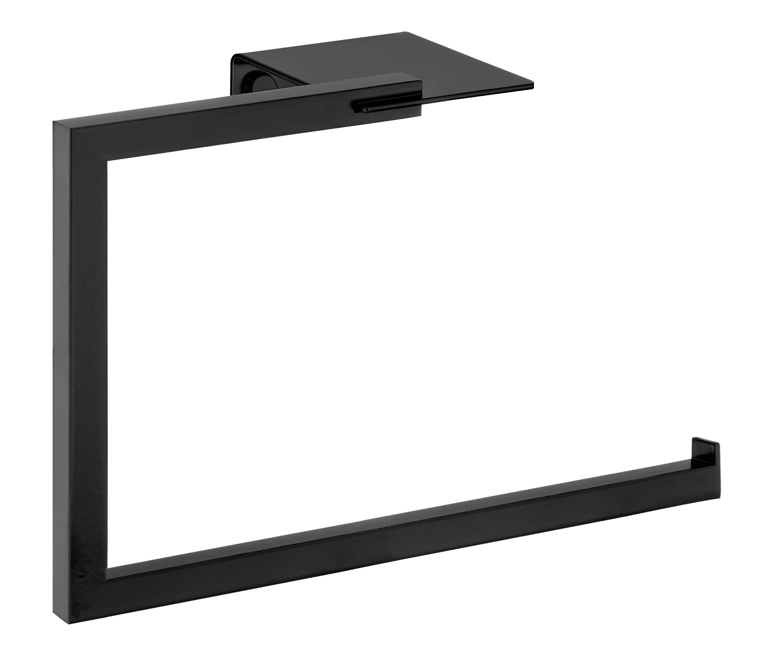 Secret Bath Sidney Matte Black Large Towel Ring | Wayfair