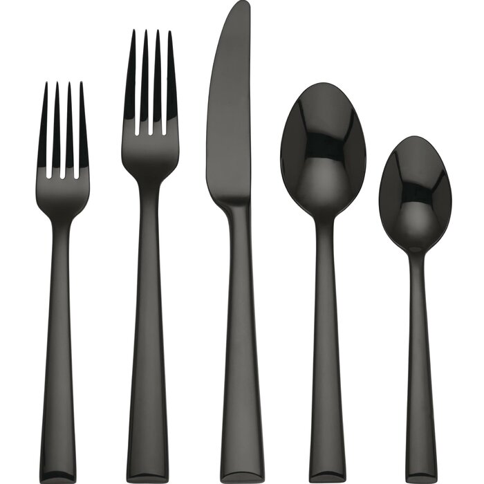 Lenox Colebrook Stainless Steel Flatware Set & Reviews | Wayfair