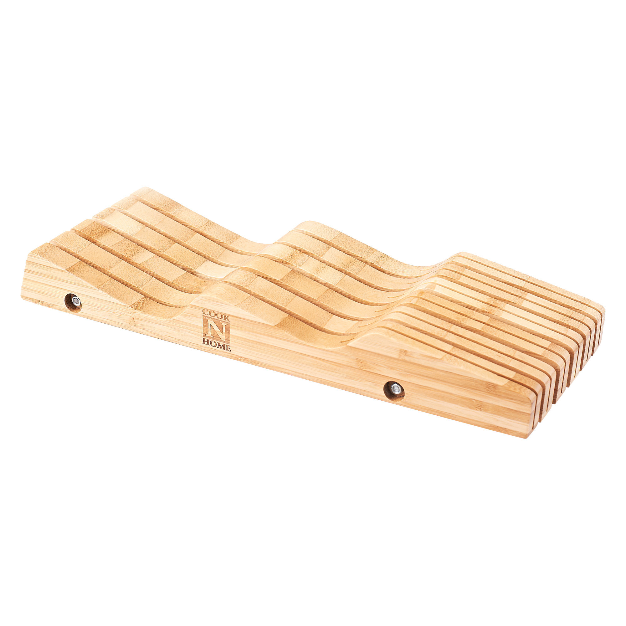 Cook N Home 11 Slot Bamboo Drawer Knife Block & Reviews | Wayfair