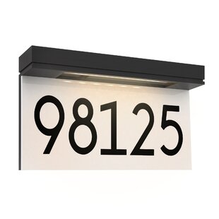 N.thr Dual-use Solar Lighted House Address Numbers Sign,LED Illuminated Waterproof Light Outdoor Address Plaque for Home Yard Garden House Wall-mounted and vertical dual-use Address Numbers Sign 