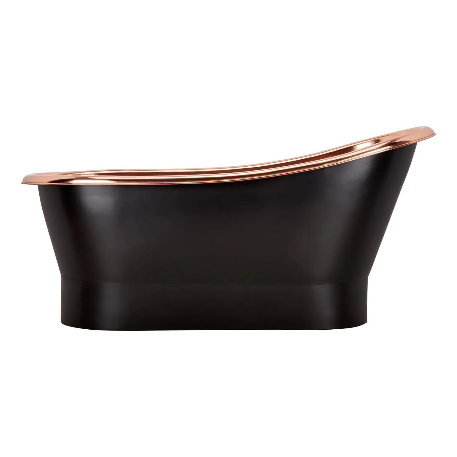 Signature Hardware Thaine 70'' x 30'' Freestanding Soaking Copper Bathtub Wayfair