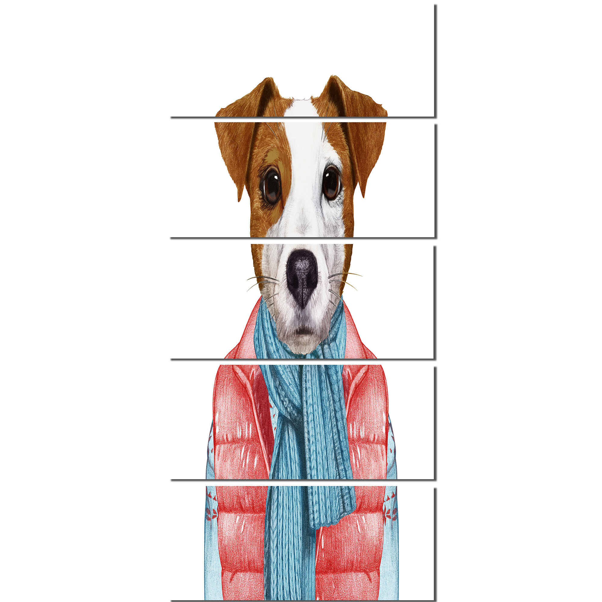 DesignArt Funny Jack Russell In Formal Suit - Wrapped Canvas Graphic Art |  Wayfair