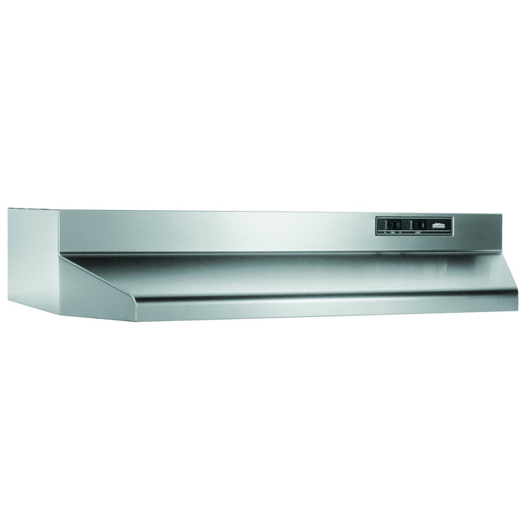 30 inch under cabinet range hood black