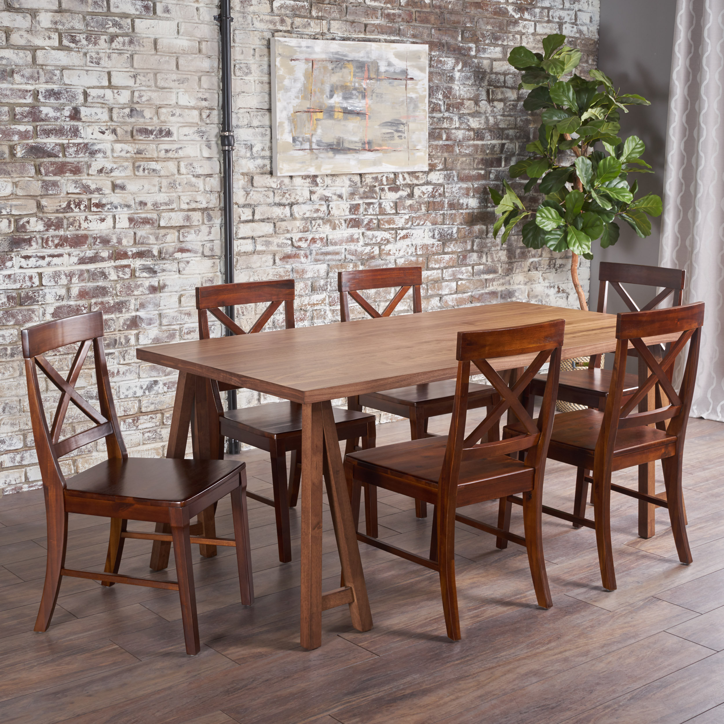 Darby Home Co Williamsville 6 Person Dining Set Wayfair