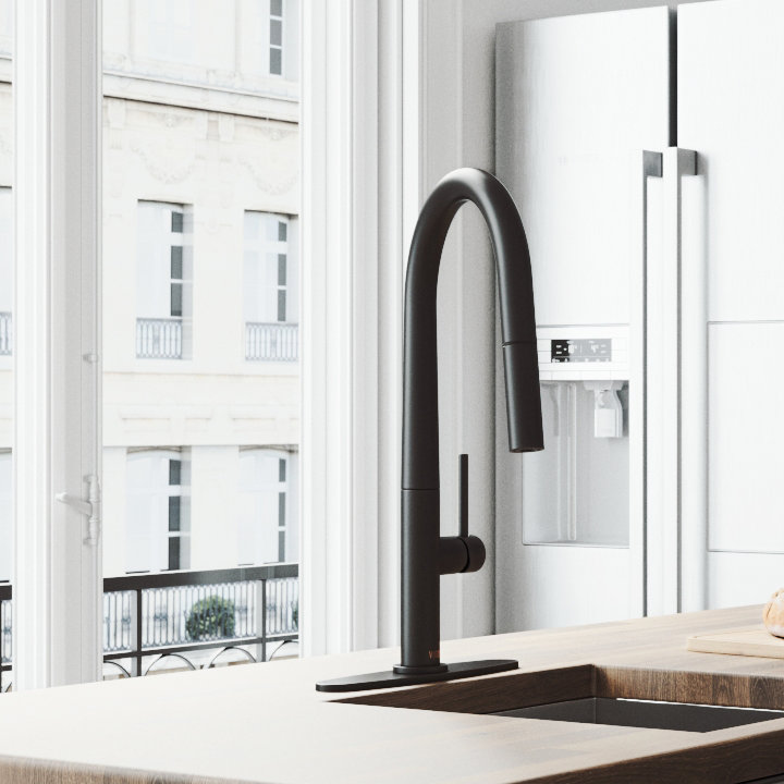 VG02029MBK1 VIGO Greenwich Pull Down Single Handle Kitchen ...