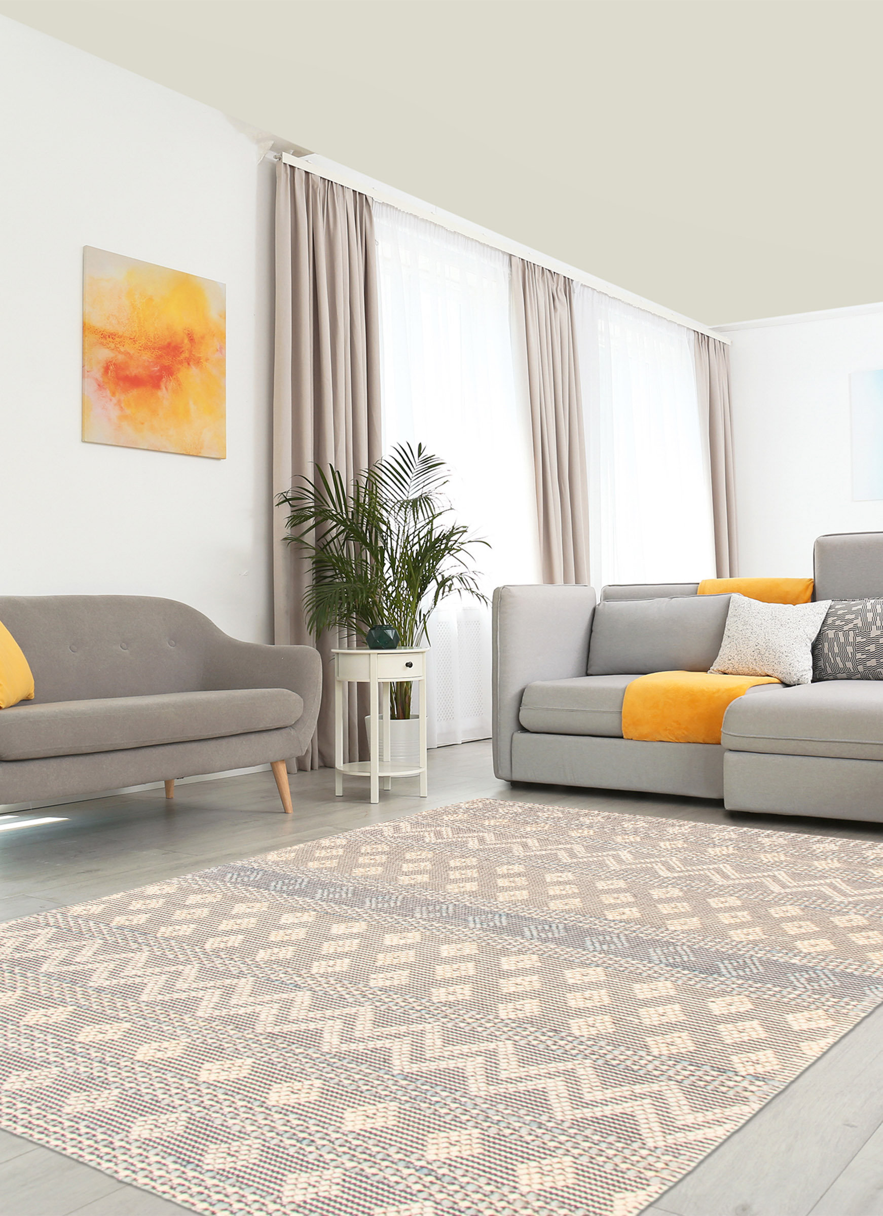 Dakota Fields Sienna Handmade Wool Ivory Rug Wayfair