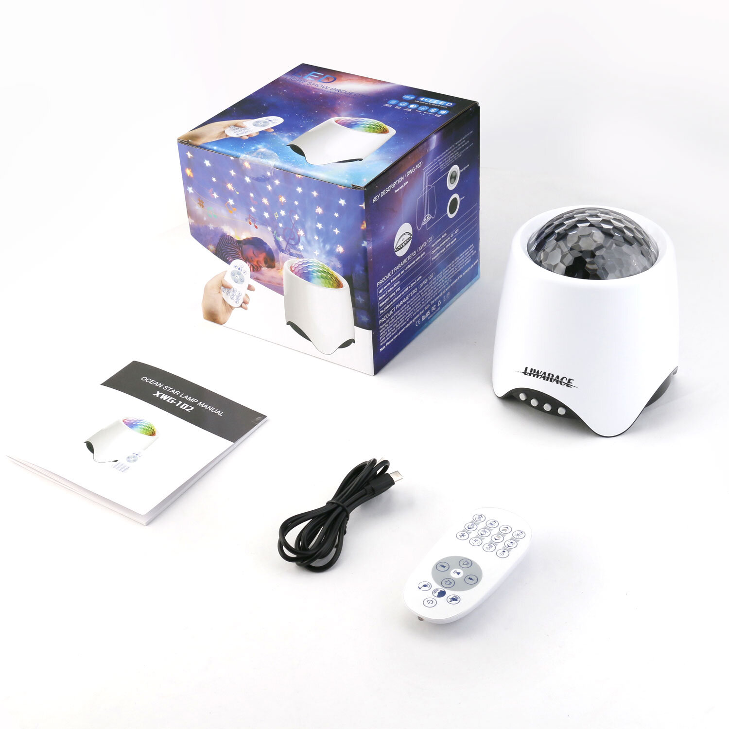 Children Babies Musical Cot Mobile Projector Show Bedroom Nightlight AND SOUND 