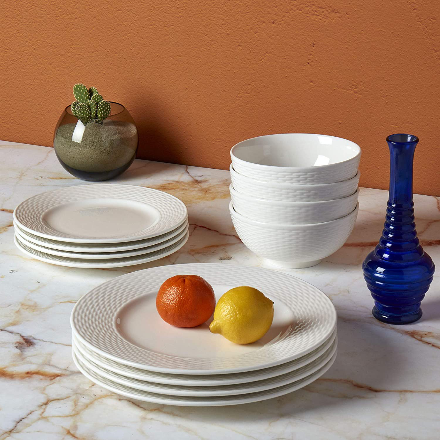Mikasa Trellis Bone China 40Piece Dinnerware